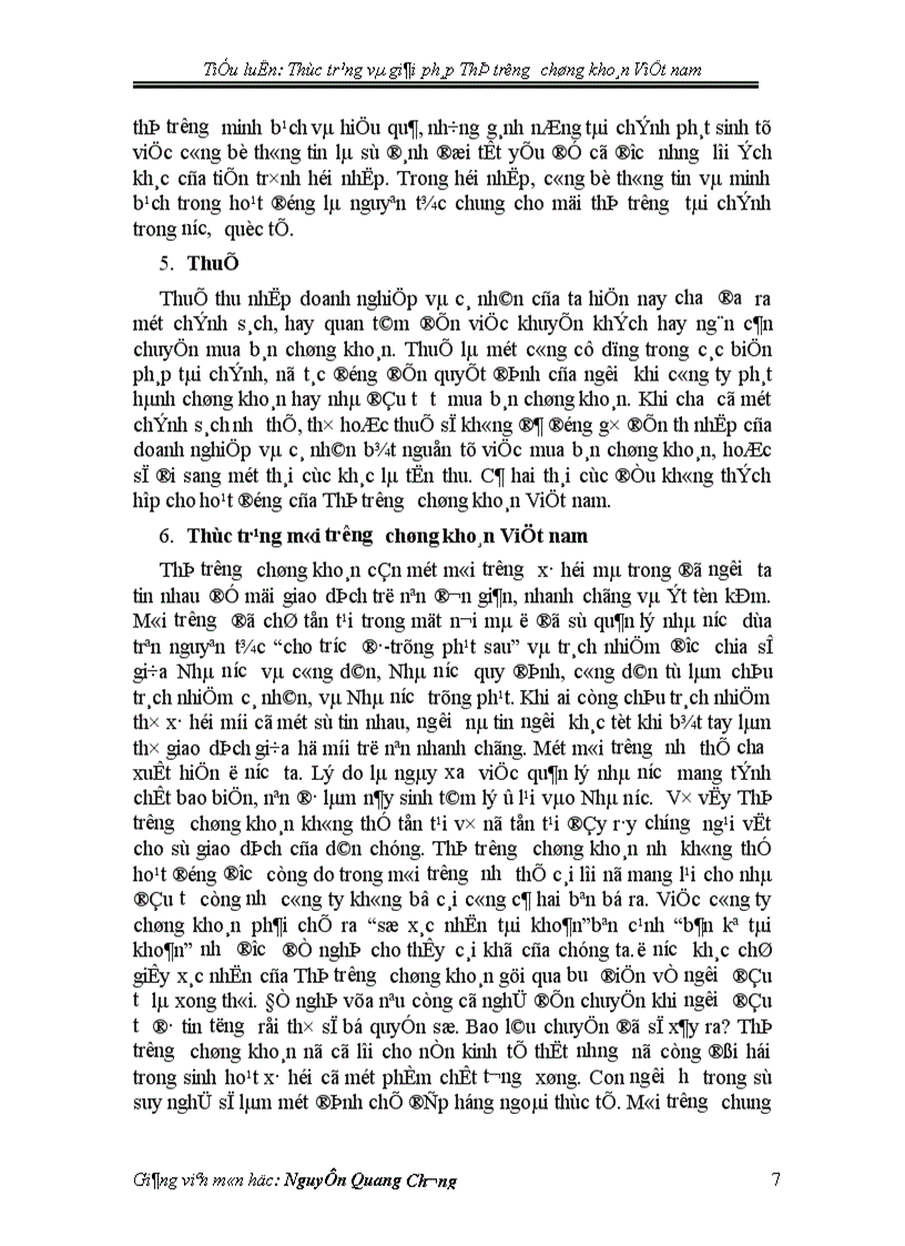 image for page Thực trạng và giải pháp Thị trường chứng khoán Việt nam 1