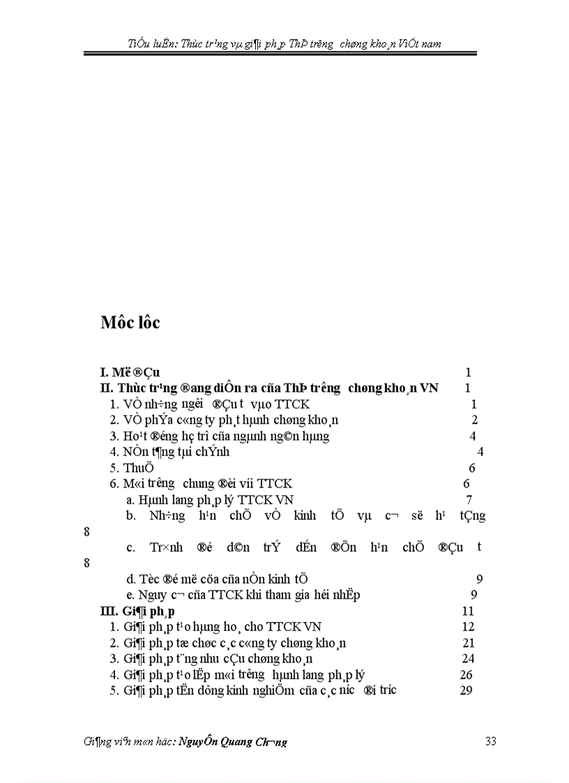 image for page Thực trạng và giải pháp Thị trường chứng khoán Việt nam 1