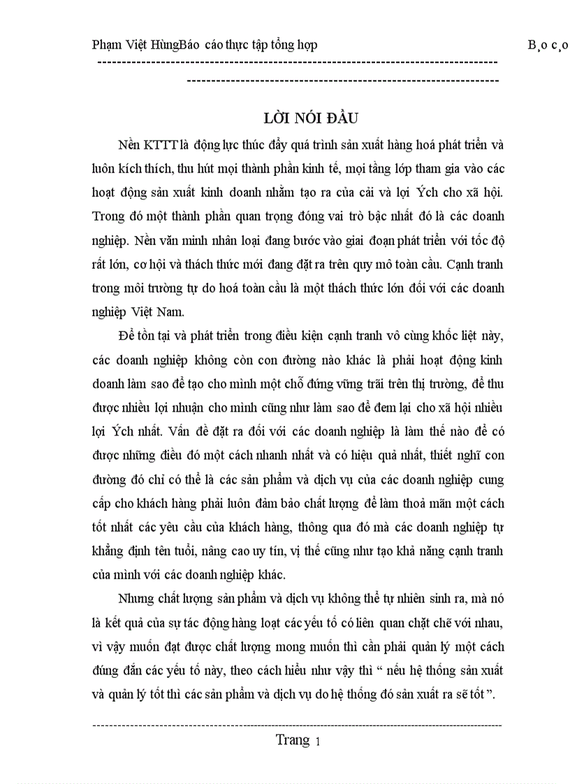 image for page Báo cáo thực tập tổng hợp tại công ty hoá dầu Petrolimex