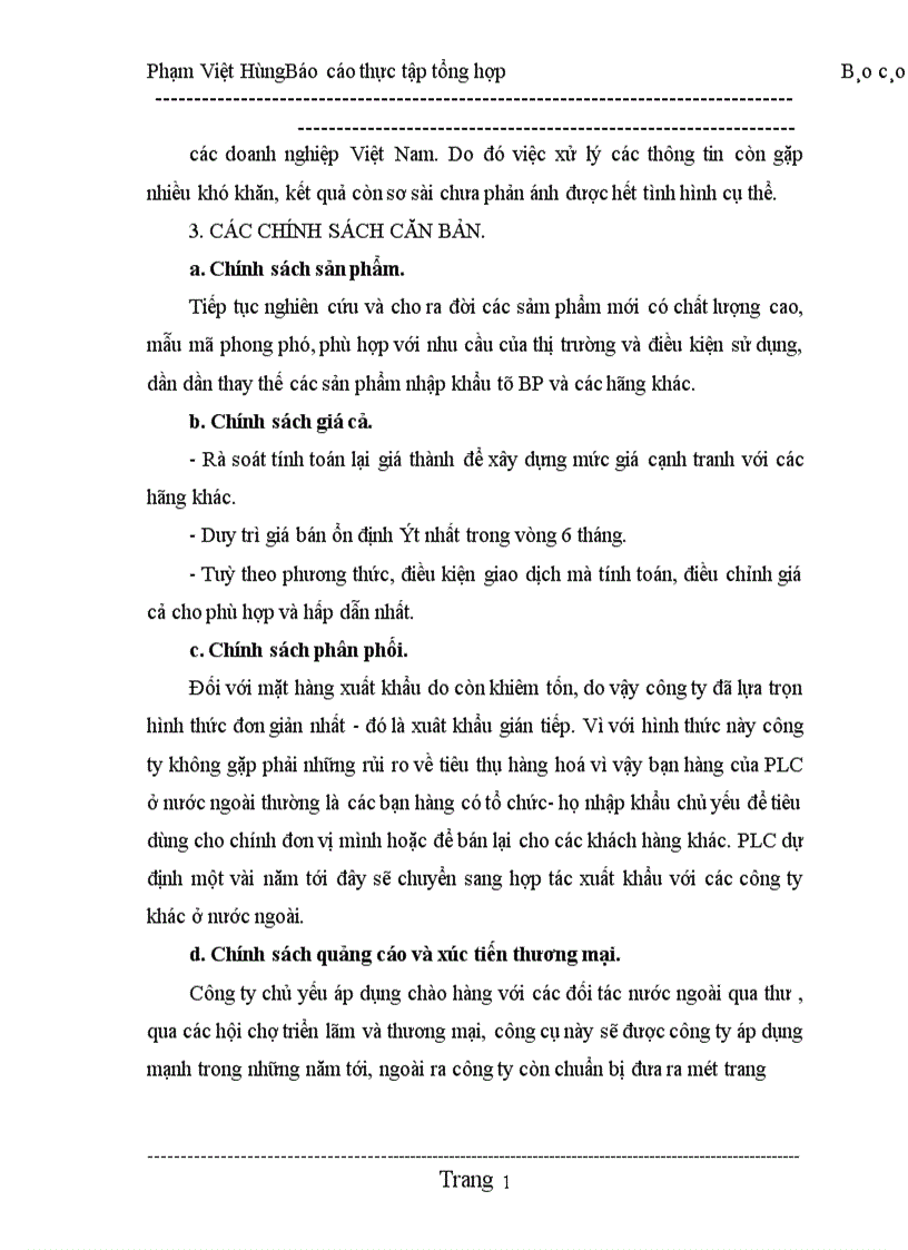 image for page Báo cáo thực tập tổng hợp tại công ty hoá dầu Petrolimex