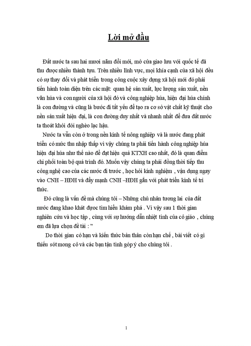 image for page Quan điểm CNH HĐH đất nước theo định hướng XHCN gắn với phát triển kinh tế tri thức