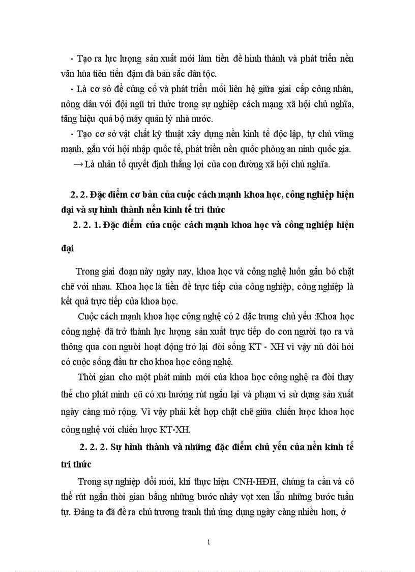 image for page Quan điểm CNH HĐH đất nước theo định hướng XHCN gắn với phát triển kinh tế tri thức