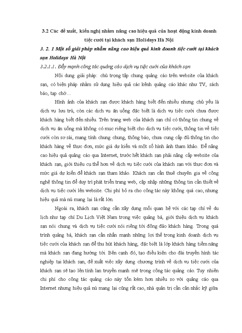 image for page Giải pháp nâng cao hiệu quả kinh doanh tiệc cưới tại khách sạn Holidays Hà Nội