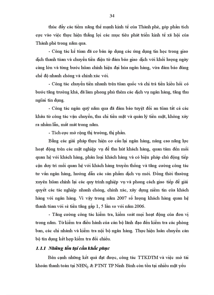 image for page Hoàn thiện và phát triển dịch vụ TTKDTM thông qua việc mở và sử dụng tài khoản tiền gửi thanh toán tại NHNo TP Ninh Bình