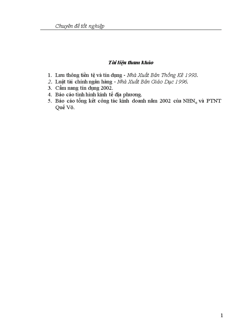 image for page Một số giải pháp nhằm nâng cao hiệu quả công tác kế toán cho vay tại NHNo và PTNT huyện Quế Võ 1