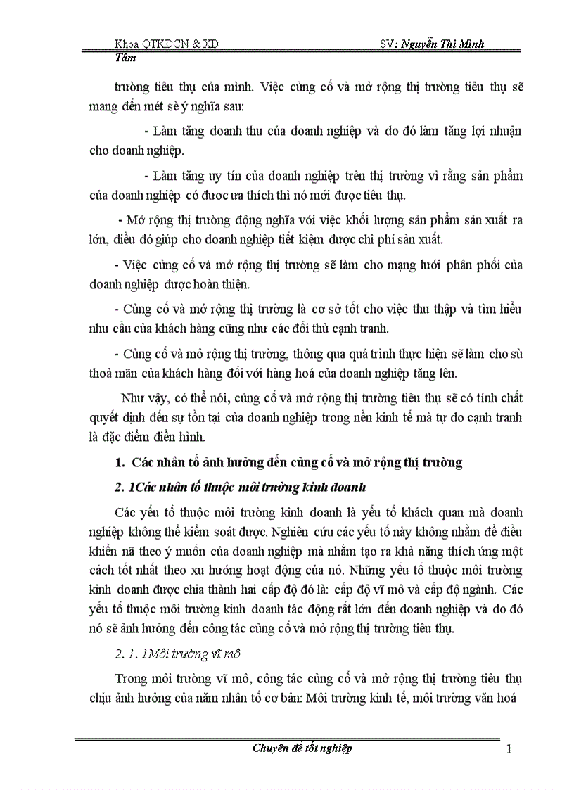 image for page Thực trạng công tác củng cố và mở rộng thị trường tiêu thụ ở nhà máy in quân đội 1