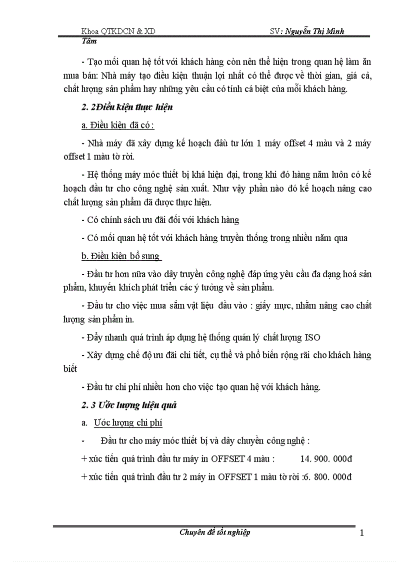 image for page Thực trạng công tác củng cố và mở rộng thị trường tiêu thụ ở nhà máy in quân đội 1