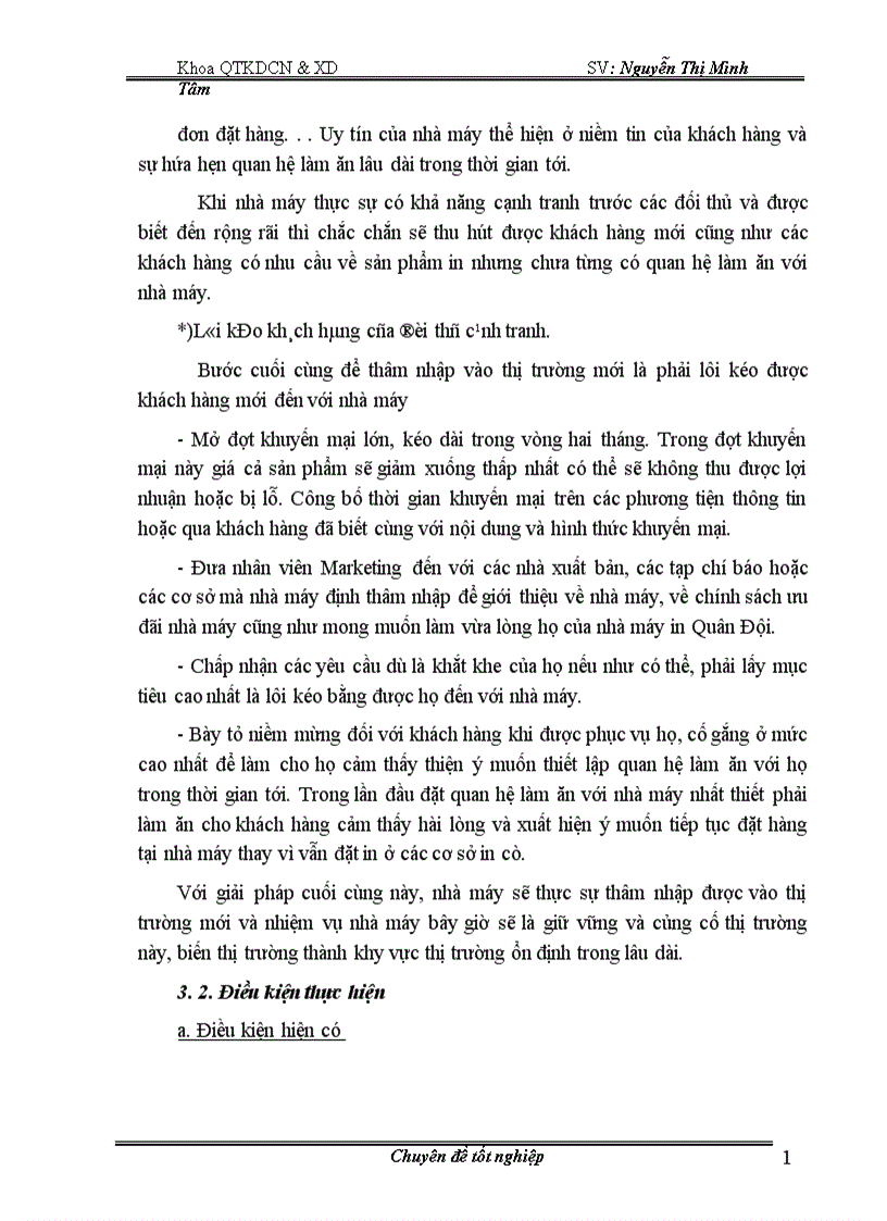 image for page Thực trạng công tác củng cố và mở rộng thị trường tiêu thụ ở nhà máy in quân đội 1