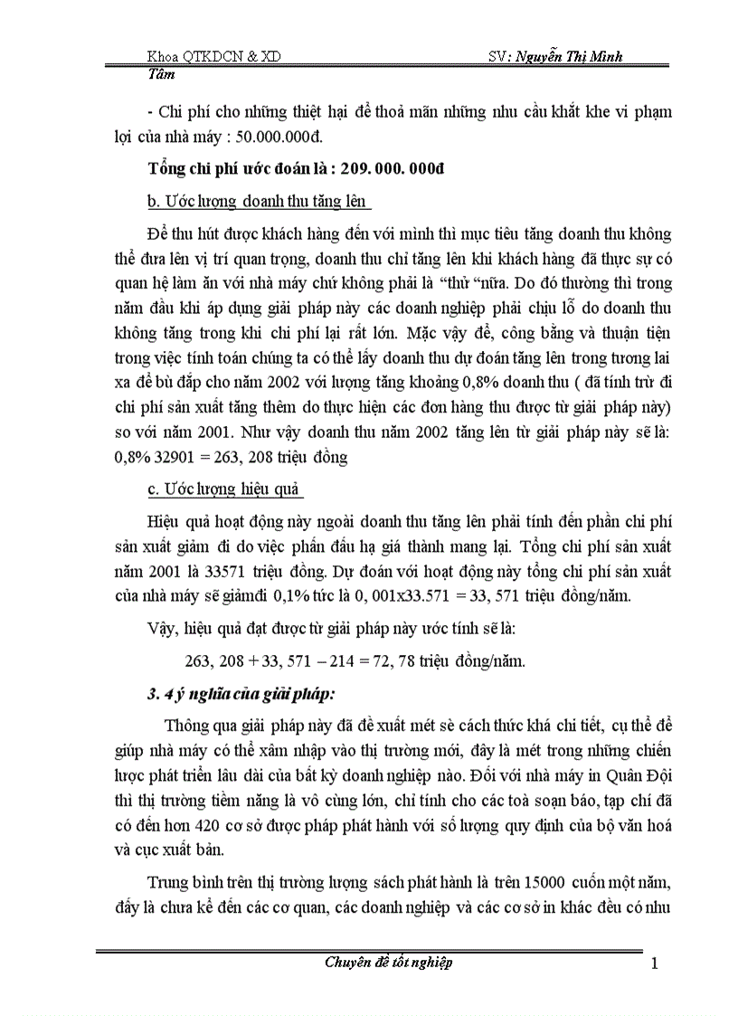 image for page Thực trạng công tác củng cố và mở rộng thị trường tiêu thụ ở nhà máy in quân đội 1