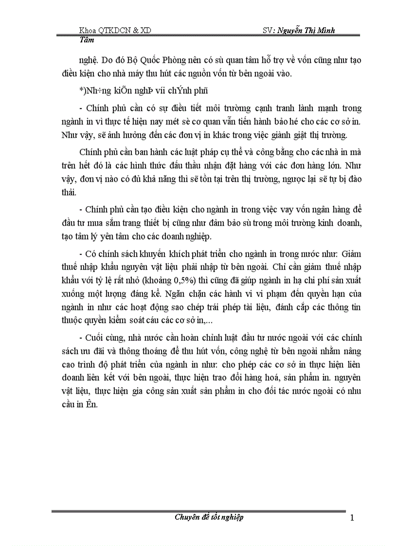 image for page Thực trạng công tác củng cố và mở rộng thị trường tiêu thụ ở nhà máy in quân đội 1
