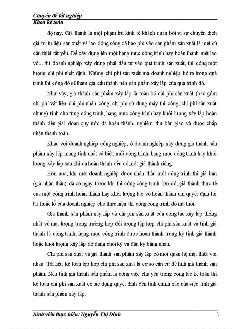 image for page Hạch toán chi phí sản xuất và tính giá thành sản phẩm tại Công ty TNHH xây dựng Khánh Sơn 1