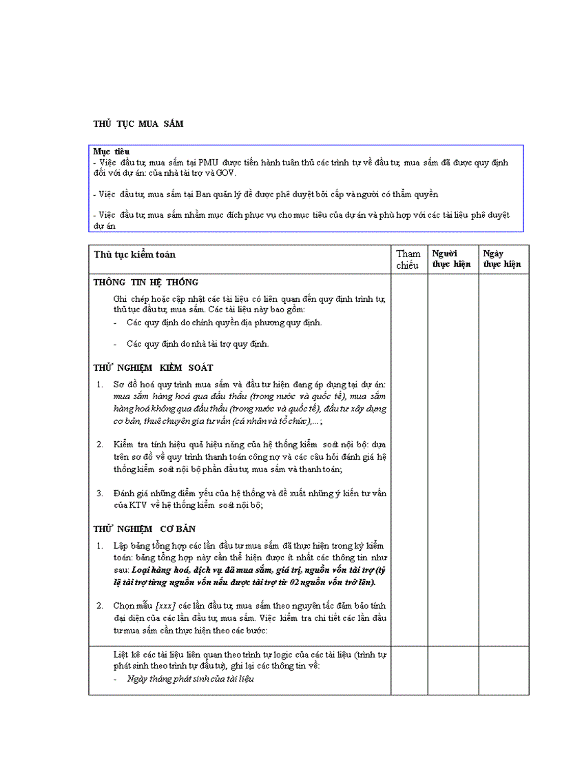 image for page Hoàn thiện lập kế hoạch kiểm toán BCTC dự án do Công ty TNHH Dịch vụ Tư vấn Tài chính Kế toán và Kiểm toán AASC thực hiện 1