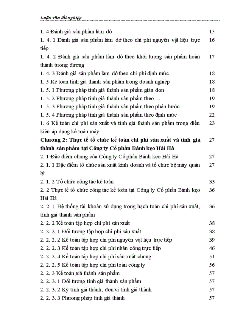 image for page Hoàn thiện kế toán chi phí sản xuất và tính giá thành sản phẩm tại Công ty Cổ phần Bánh kẹo Hải Hà 1
