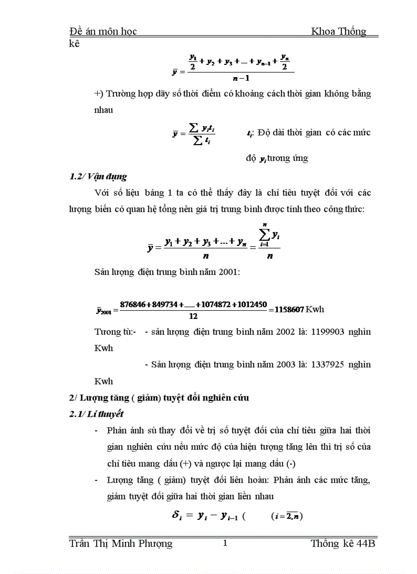 image for page Vận dụng dãy số thời gian trong việc phân tích biến động sản lượng điện tiêu thụ của Việt Nam trong giai đoạn 2001 2003 1