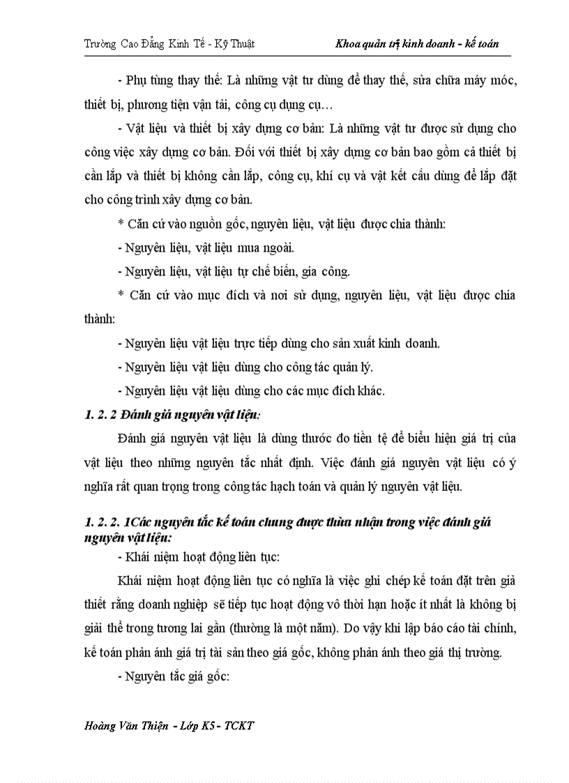 image for page Hoàn thiện công tác kế toán nguyên vật liệu tại Công ty Khoáng sản và thương mại Thành Phát 1