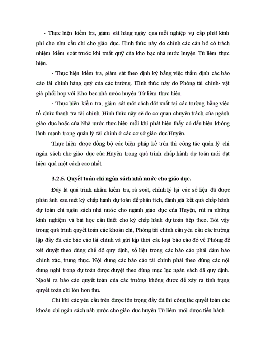 image for page Một số giải pháp nhằm nâng cao hiệu quả quản lý chi thường xuyên của ngân sách nhà nước cho sự nghiệp giáo dục cấp Mầm non tiểu học và trung học cơ sở ở huyện Từ Liêm trong điều kiện hiện nay