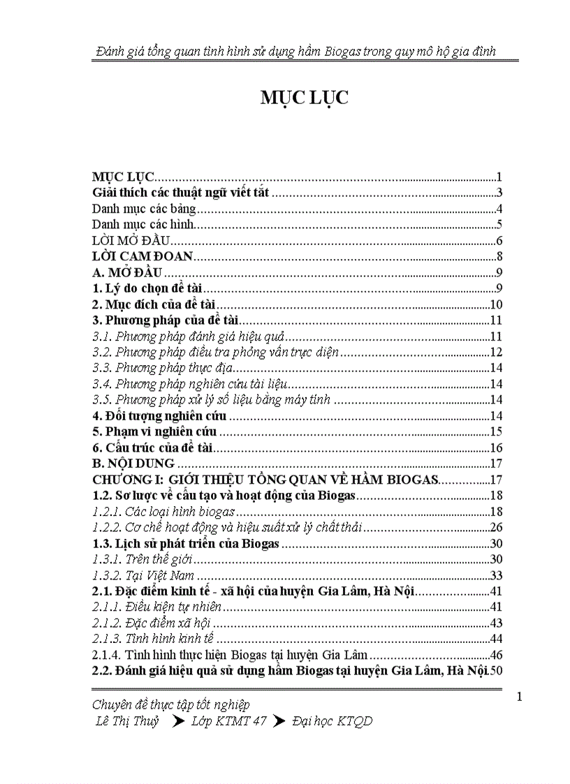 image for page Đánh giá tổng quan tình hình thực hiện hầm Biogas trong quy mô hộ gia đình 1