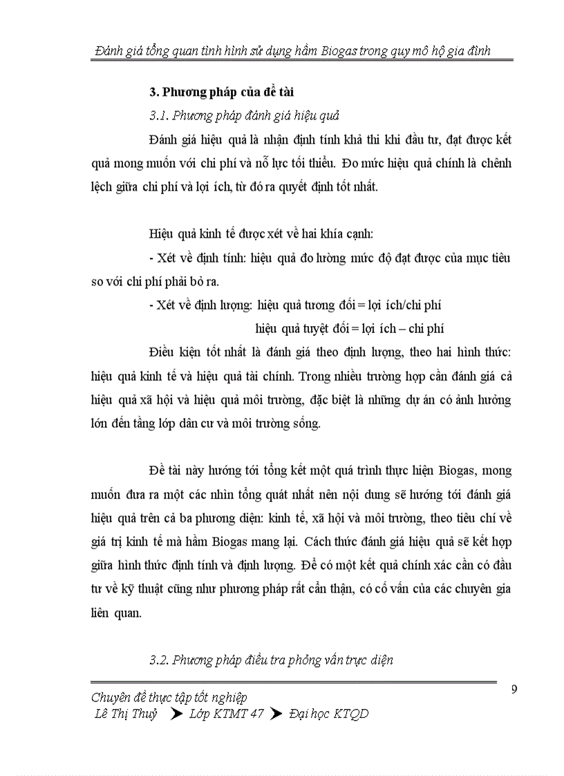 image for page Đánh giá tổng quan tình hình thực hiện hầm Biogas trong quy mô hộ gia đình 1