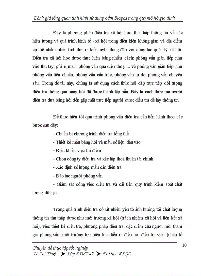 image for page Đánh giá tổng quan tình hình thực hiện hầm Biogas trong quy mô hộ gia đình 1