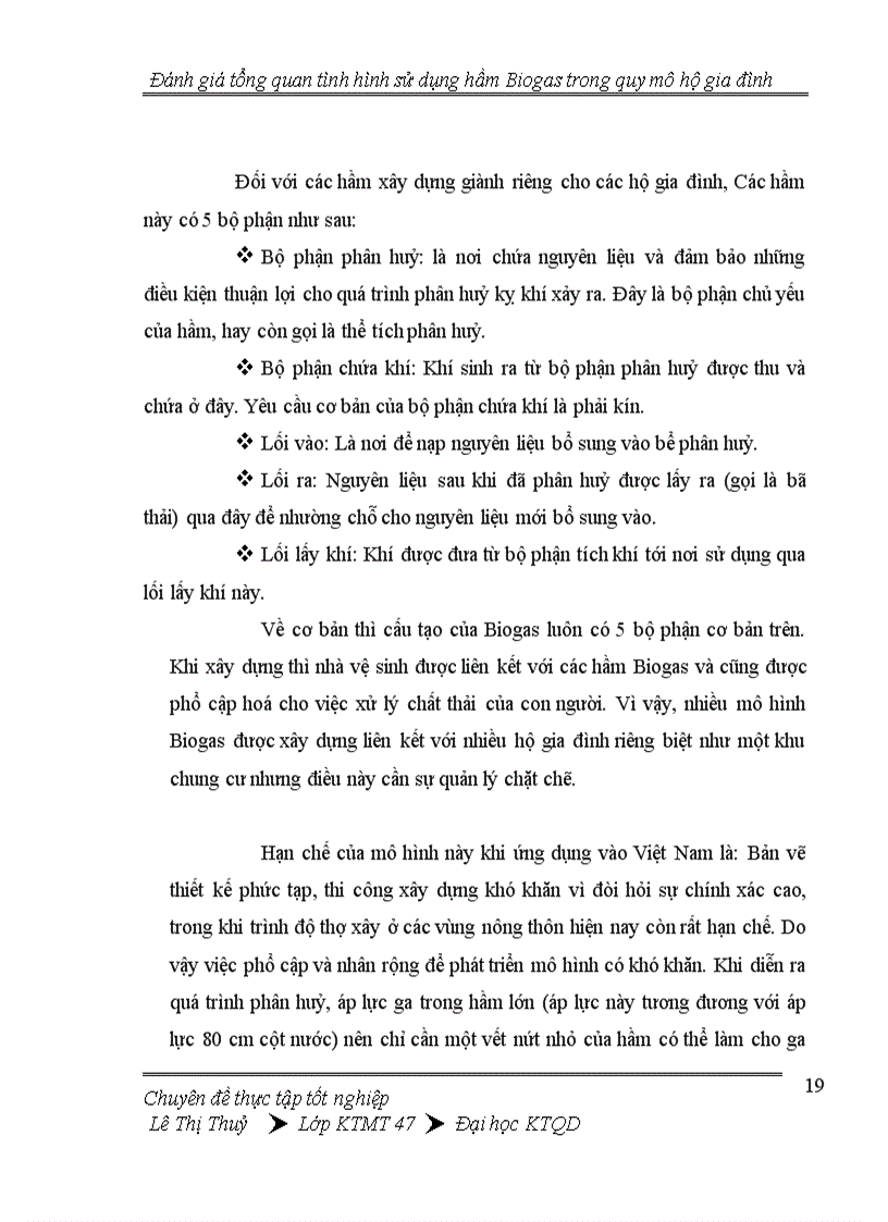image for page Đánh giá tổng quan tình hình thực hiện hầm Biogas trong quy mô hộ gia đình 1