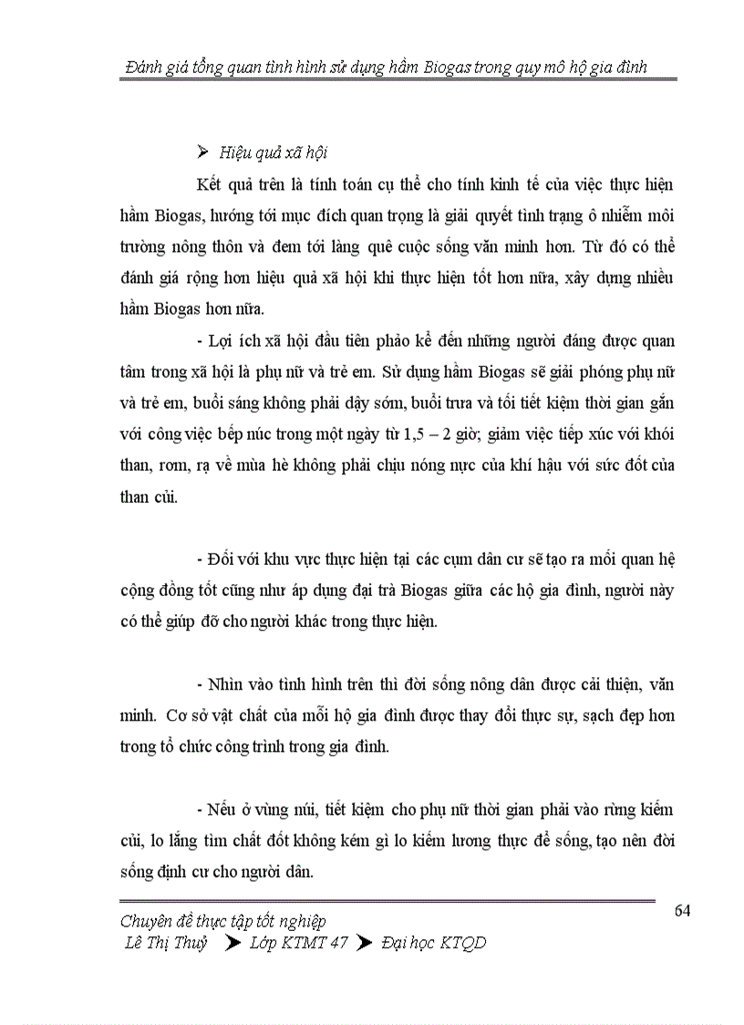 image for page Đánh giá tổng quan tình hình thực hiện hầm Biogas trong quy mô hộ gia đình 1