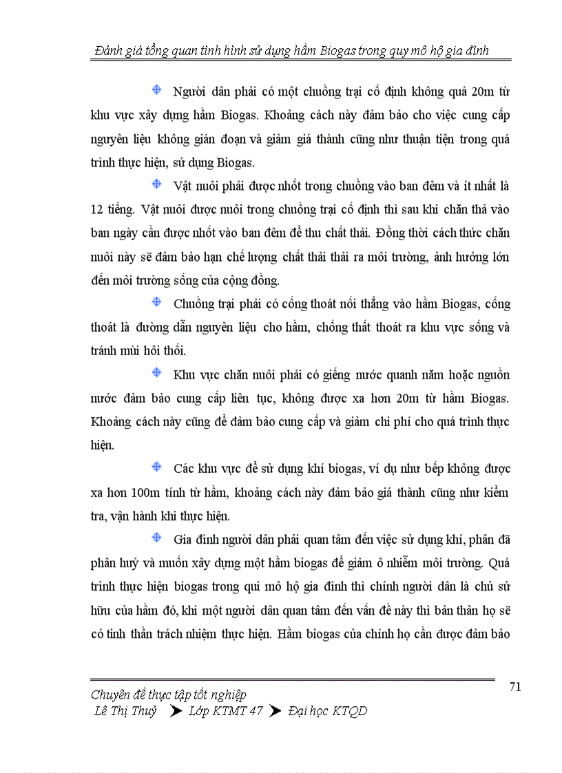 image for page Đánh giá tổng quan tình hình thực hiện hầm Biogas trong quy mô hộ gia đình 1