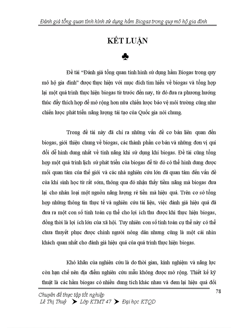 image for page Đánh giá tổng quan tình hình thực hiện hầm Biogas trong quy mô hộ gia đình 1