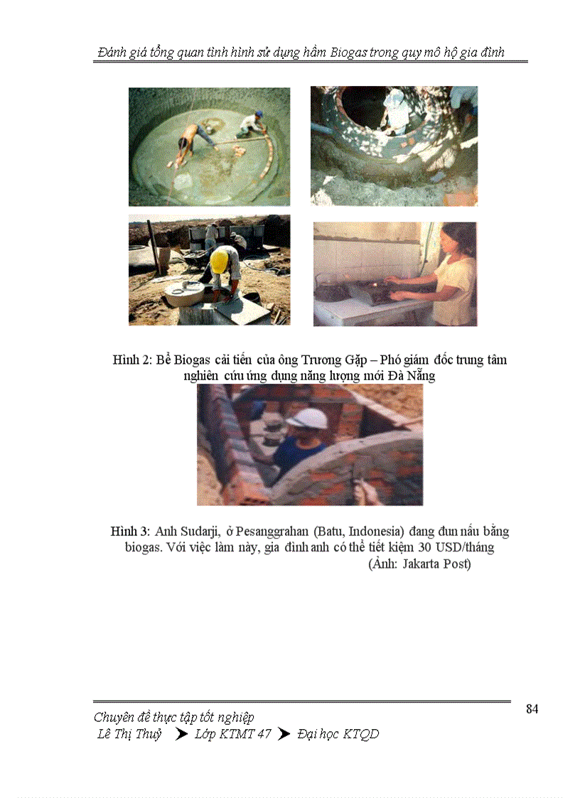 image for page Đánh giá tổng quan tình hình thực hiện hầm Biogas trong quy mô hộ gia đình 1