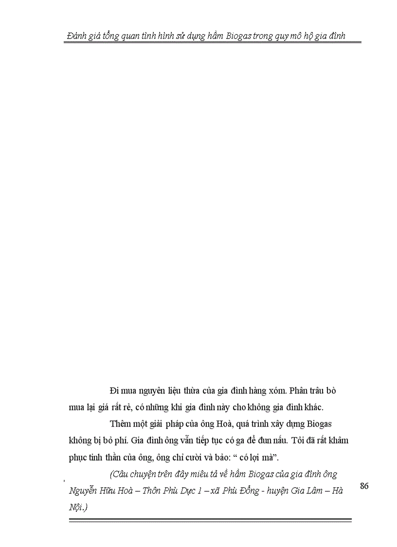 image for page Đánh giá tổng quan tình hình thực hiện hầm Biogas trong quy mô hộ gia đình 1