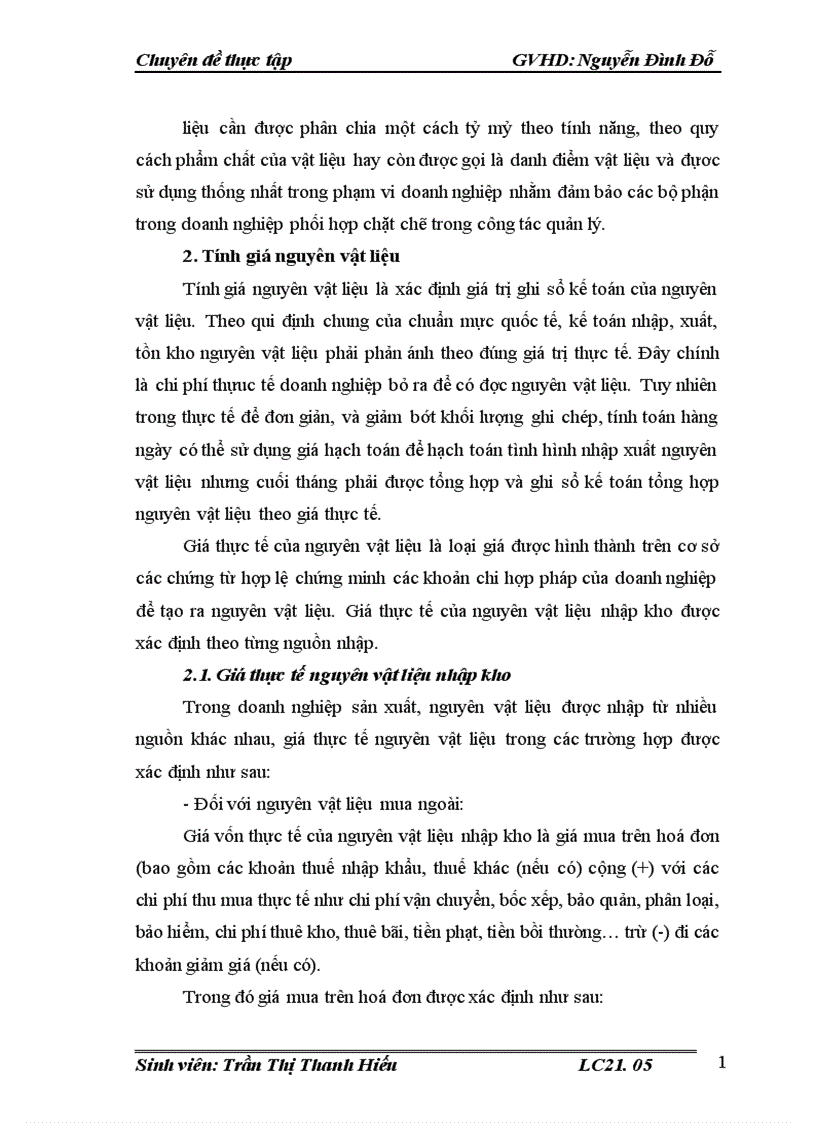 image for page Tổ chức công tác kế toán nguyên vật liệu tại công ty Cổ Phần Thực Phẩm Đức Việt 1