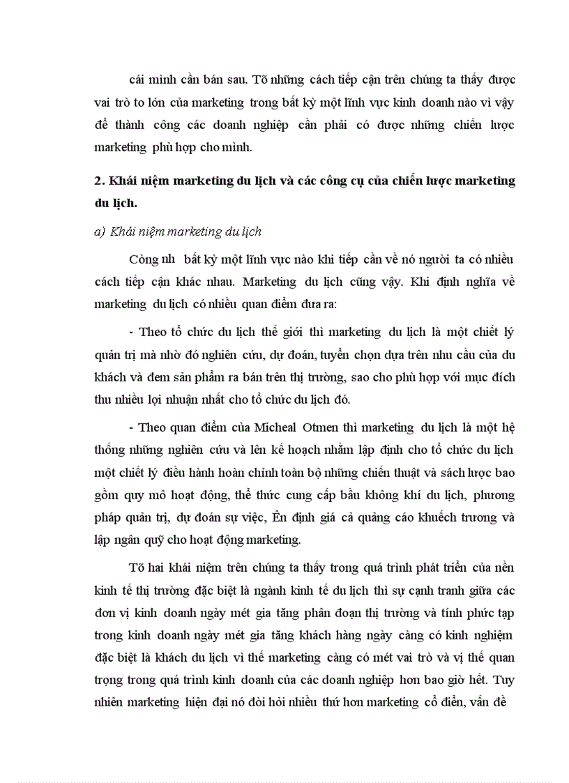 image for page Thực hiện chiến lược marketing tại Công ty du lịch và thương mại Đông Nam á 1