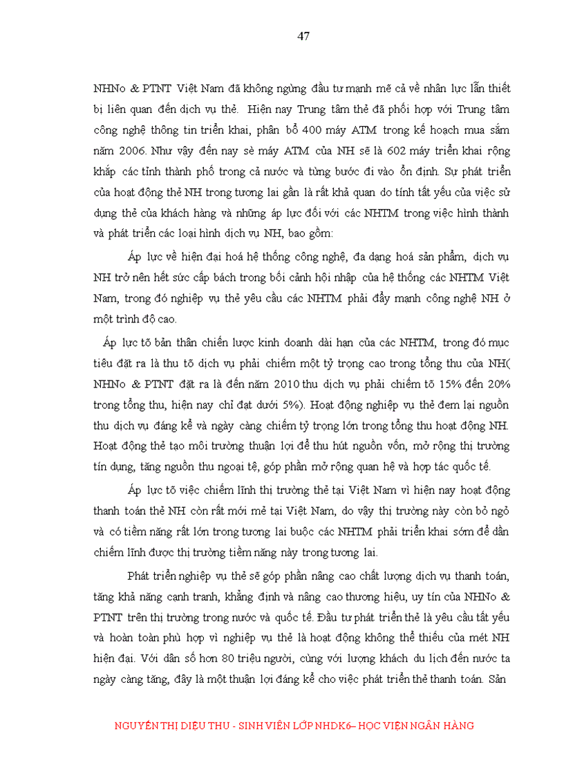 image for page Một số giải pháp nhằm hoàn thiện và phát triển dịch vụ thanh toán thẻ ngân hàng tại Chi nhánh Agribank 24 Láng Hạ Hà Nội 1