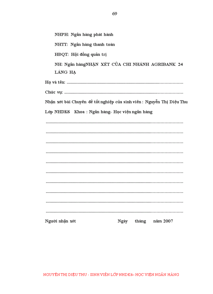 image for page Một số giải pháp nhằm hoàn thiện và phát triển dịch vụ thanh toán thẻ ngân hàng tại Chi nhánh Agribank 24 Láng Hạ Hà Nội 1