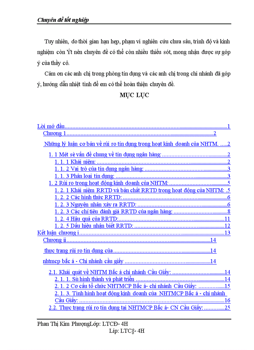 image for page Một số giải pháp phòng ngừa và hạn chế rủi ro trong hoạt động tín dụng của ngân hàng TMCP Bắc á 1