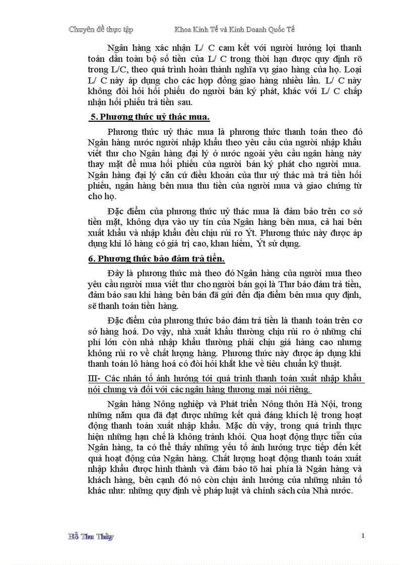 image for page một số giải pháp hoàn thiện hoạt động thanh toán xuất nhập khẩu tại Ngân hàng Nông nghiệp và Phát triển Nông thôn Hà Nội 1