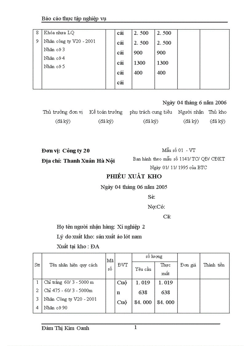 image for page Tổ chức kế toán nguyên vật liệu ở Công ty 20 Tổng cục Hậu cần Bộ Quốc phòng 1