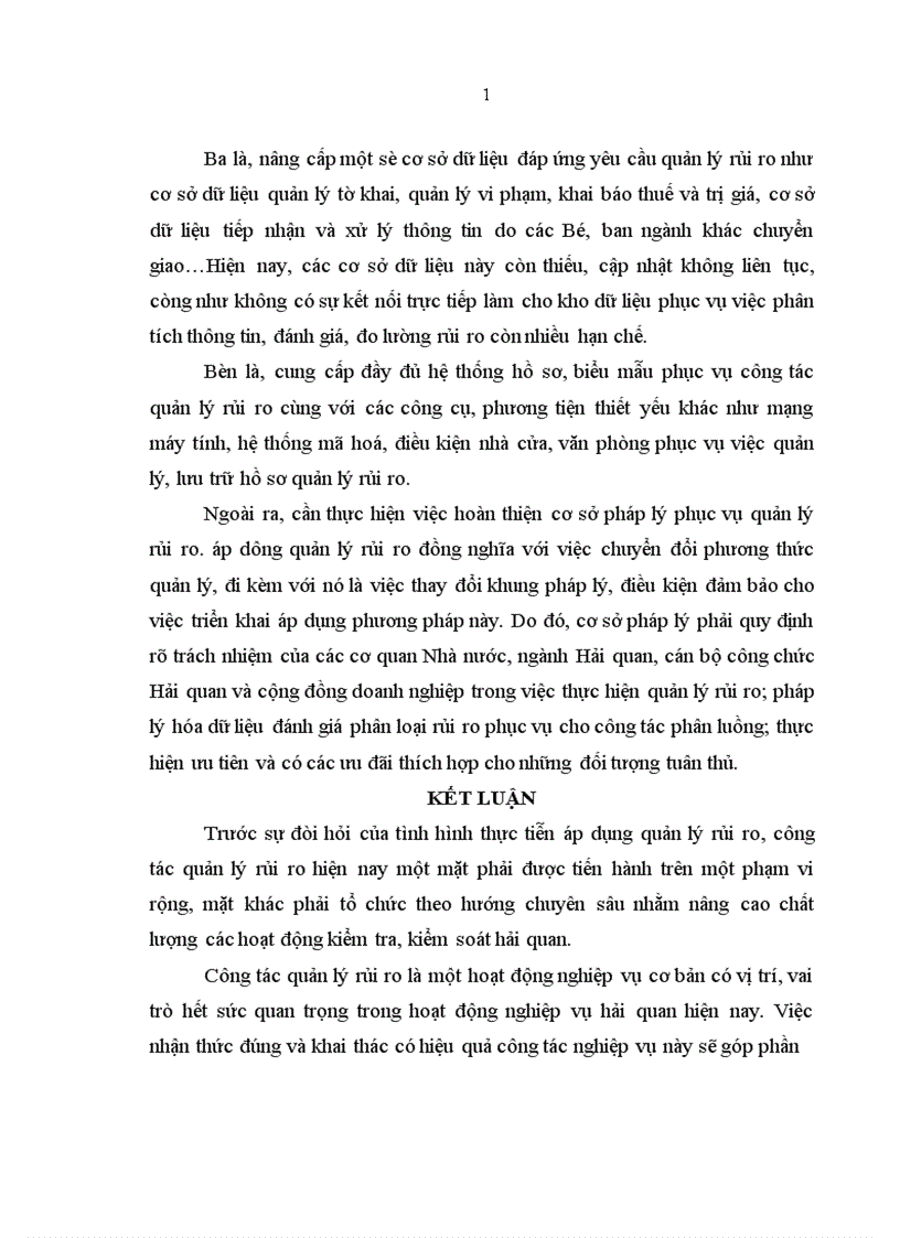image for page Quản lý rủi ro nhằm nâng cao hiệu quả công tác trong tiến trình hiện đại hóa hải quan Việt Nam