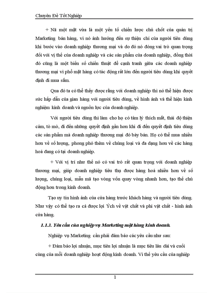 image for page Hoàn thiện nghiệp vụ Marketing mặt hàng kinh doanh tại cửa hàng thương mại 1174 đường Láng thuộc Công ty cổ phần thương mại Cầu Giấy 1