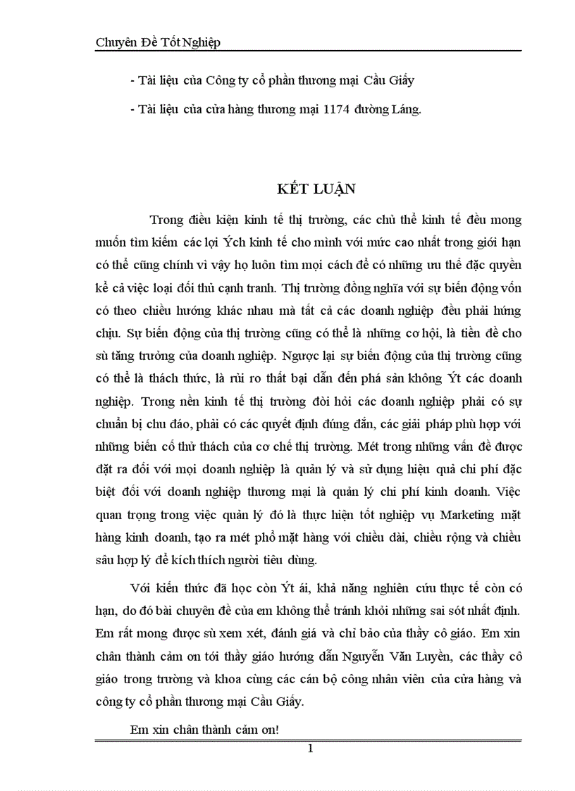 image for page Hoàn thiện nghiệp vụ Marketing mặt hàng kinh doanh tại cửa hàng thương mại 1174 đường Láng thuộc Công ty cổ phần thương mại Cầu Giấy 1