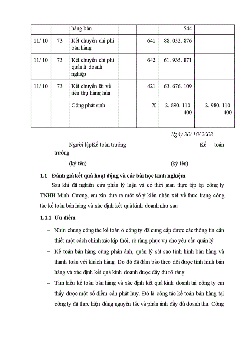 image for page Tổ chức công tác kế toán bán hàng và xác định kết quả kinh doanh tại Công Ty TNHH Minh Cương 1