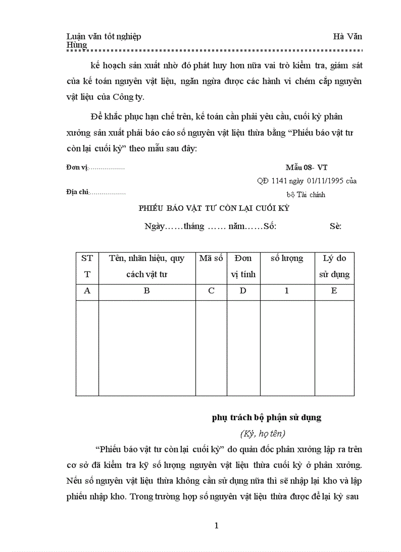 image for page Tổ chức công tác kế toán nguyên vật liệu ở Công ty TNHH Sản xuất Thương mại và Dịch vụ Quảng Phát 1