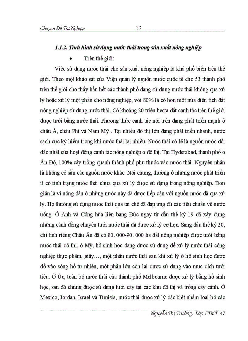 image for page Đánh giá hiệu quả của việc dử sụng nước thải trong sản xuất rau tại thôn Bằng B Hoàng Liệt Hoàng Mai 1