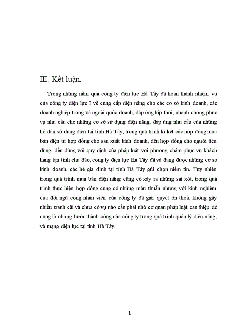 image for page Thực tiễn kí kết hợp đồng cung cấp điện năng tại công ty điện lực Hà Tây