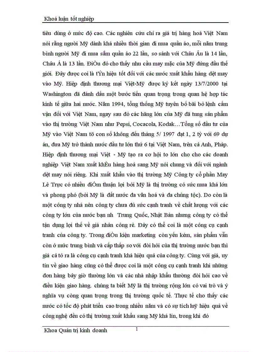 image for page Một số giải pháp nhằm thúc đẩy hoạt động xuất khẩu hàng may mặc tại Công ty cổ phần May Lê Trực