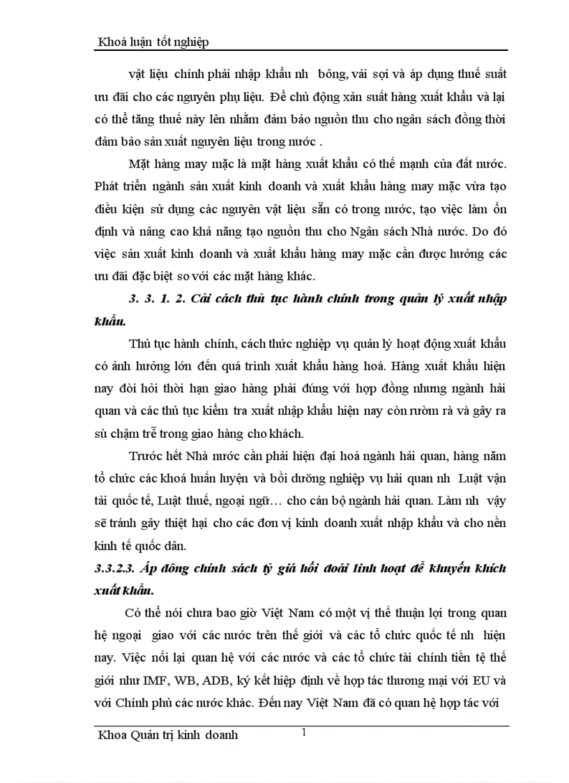 image for page Một số giải pháp nhằm thúc đẩy hoạt động xuất khẩu hàng may mặc tại Công ty cổ phần May Lê Trực