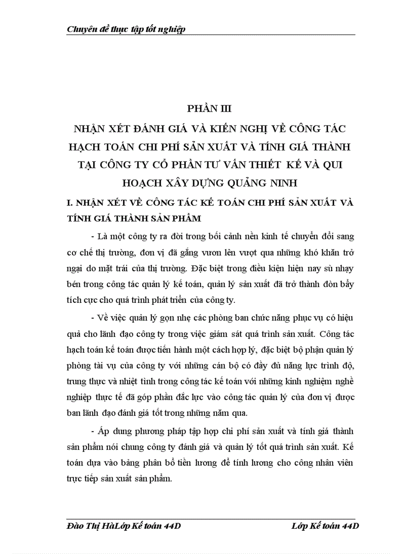 image for page Hạch toán chi phí sản xuất và tính giá thành sản phẩm tại Công ty Cổ phần Tư vấn thiết kế và qui hoạch xây dựng Quảng Ninh