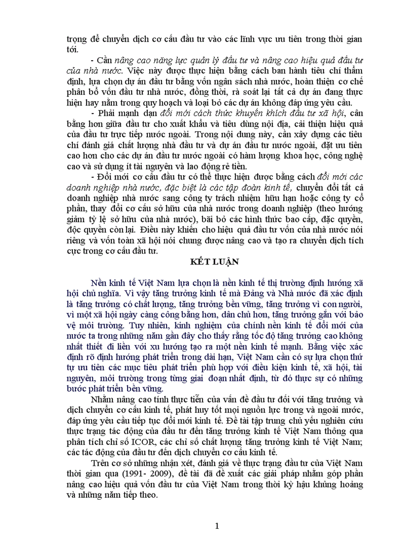 image for page Hãy làm rõ tác động của đầu tư đến tăng trưởng và dịch chuyển cơ cấu kinh tế của các quốc gia Liên hệ với thực tế Việt Nam 1