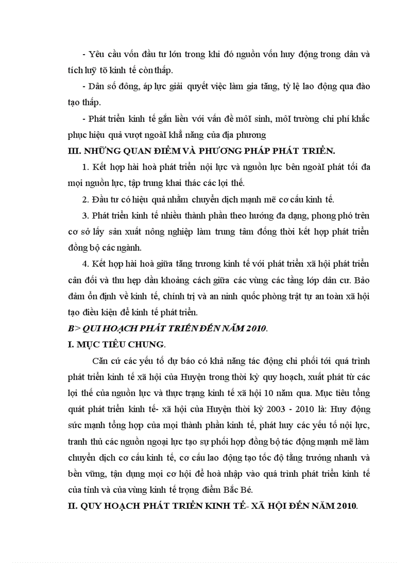image for page Quy hoạch tổng thể phát triển kinh tế xã hội huyện vụ bản thời kỳ đến năm 2010 1