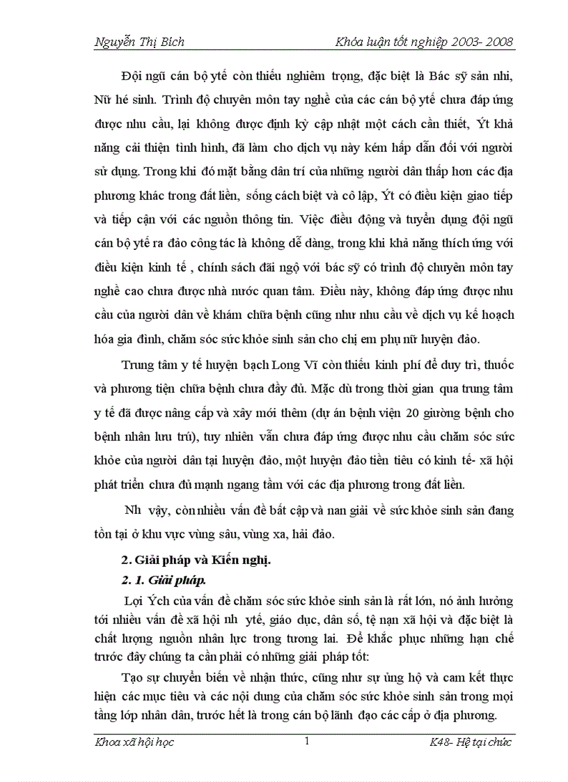 image for page Thực trạng chăm sóc sức khỏe sinh sản của phụ nữ huyện đảo Bạch Long Vỹ Hải Phòng 1