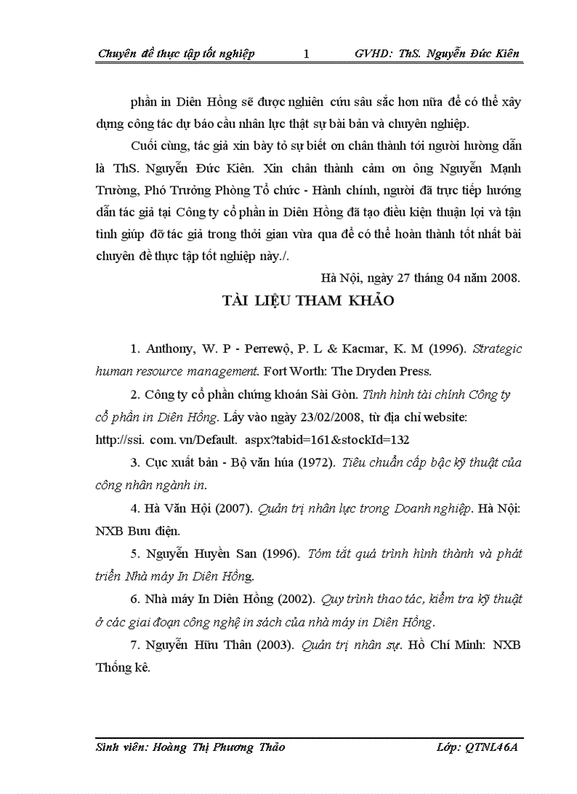 image for page Dự báo cầu nhân lực tại Công ty cổ phần in Diên Hồng Thực trạng và giải pháp 1